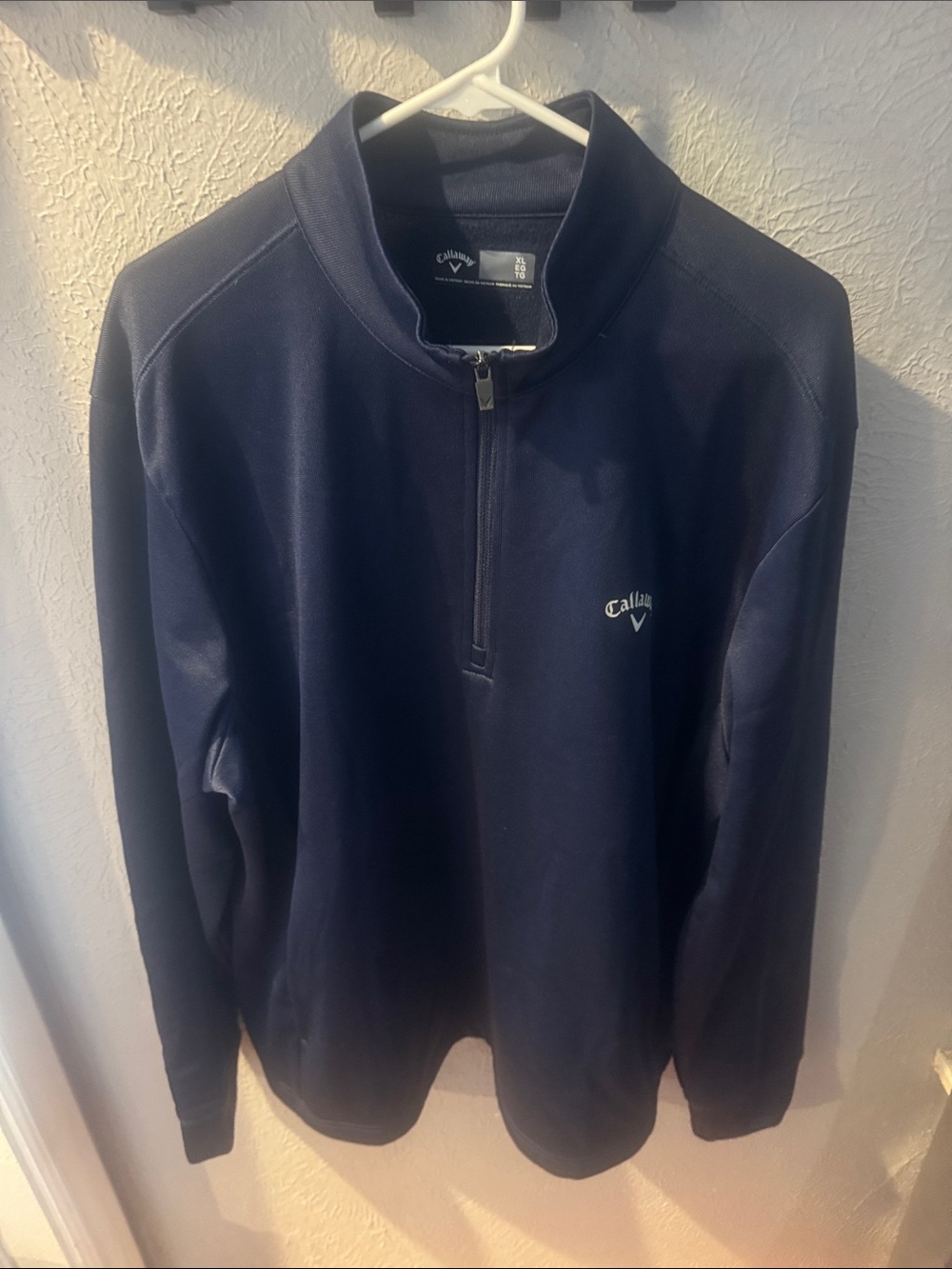 Callaway XL Men's Golf Navy Half-Zip Performance Pullover